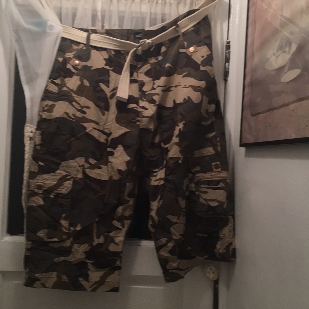 Camouflage, worn once all cotton